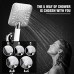 5 Functions Handheld Shower Head Set- 5 in 1 Multi-functional High Pressure Shower Head+ 9 Inches Big Top Overhead Showerhead Rotatable Rainfall Shower Head  5 Spray Patterns+ 360° Rotatable Joint - B0793PGM8D